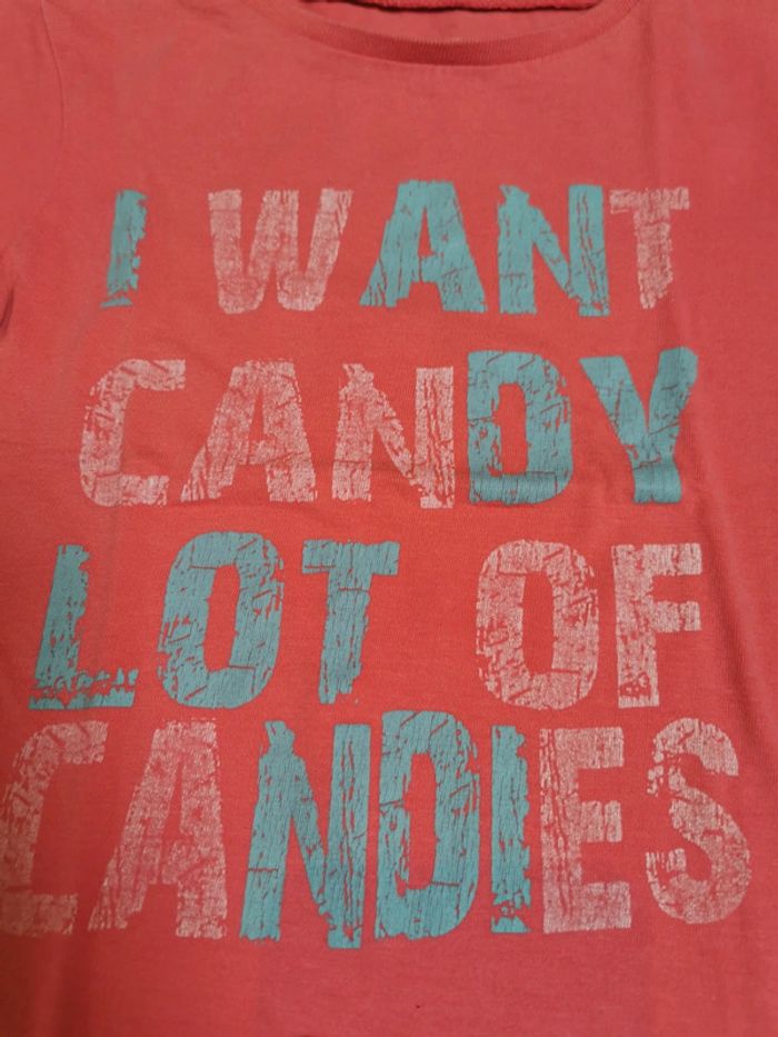 Tee shirt manches courtes Vynil Fraise - photo numéro 2