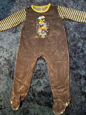 Pyjama en velours 18 mois DPAM