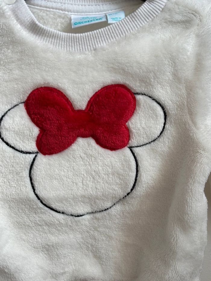 Pull chaud et doux Minnie Disney 6 mois - photo numéro 3