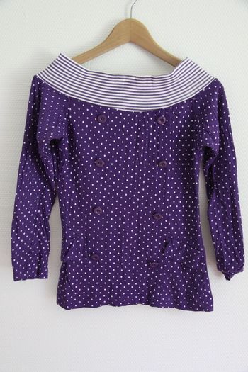 Vintage 80's Haut violet