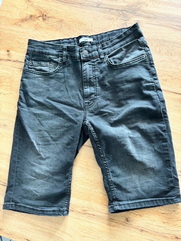 Short jeans gris foncé LH homme taille 38