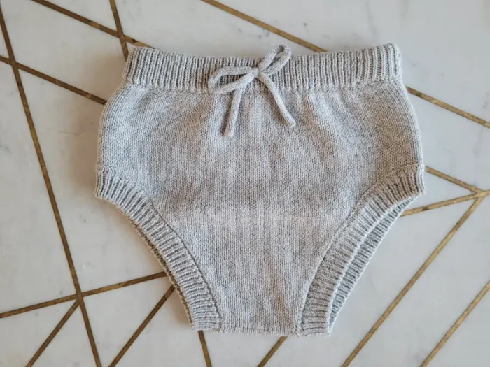 Culotte en maille Mango gris clair