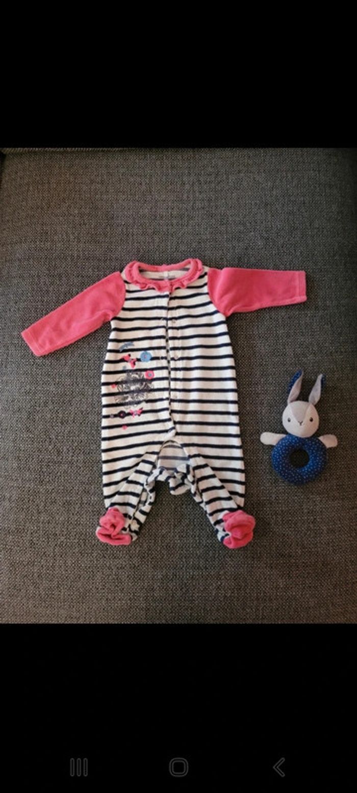 Pyjama fille velours 6 mois