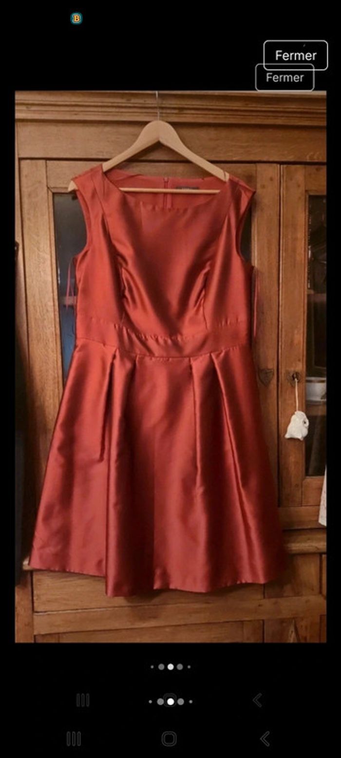 Magnifique Robe rouge bordeaux Esprit fr 44 - photo numéro 4