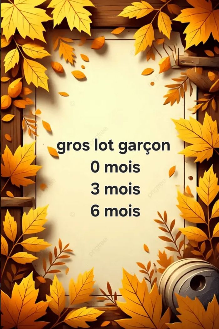 Lot garçon 0 3 6 mois
