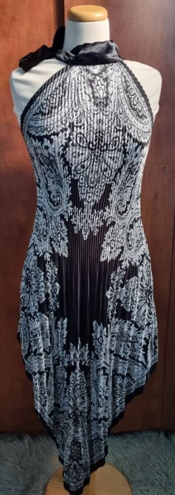 Robe mi longue a motif