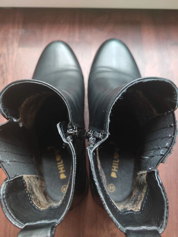 Bottines noires taille 41 peu portées - photo numéro 6