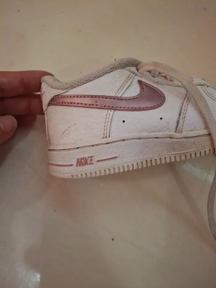 Sneakers Nike force 1 blanc et rose t26 - photo numéro 12