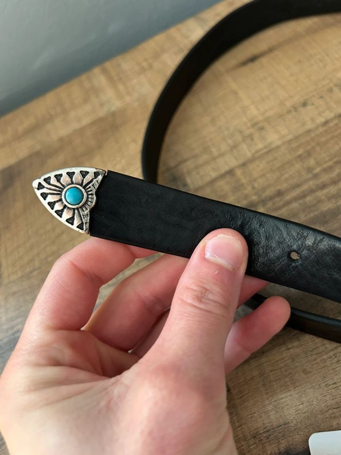Ceinture en cuir noir Hartford T80 Neuve - photo numéro 3