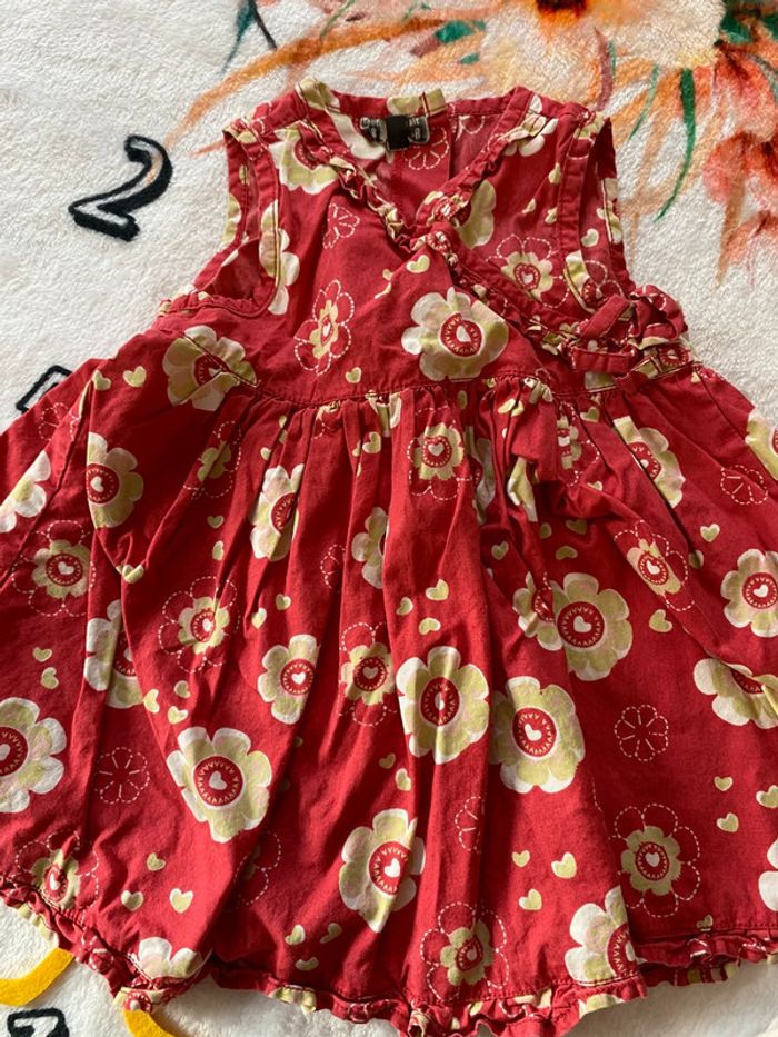 Lot de 2 robes vintage 12 mois - photo numéro 5