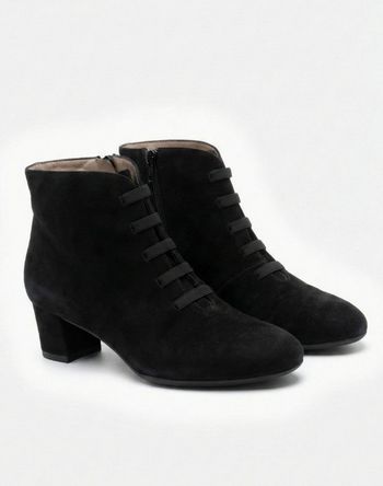 Bottines Vivaldi Paris T. 37 - daim/cuir - Style Richalieu