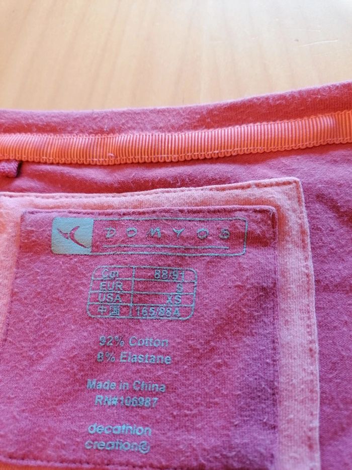 Tee shirt rose Domyos - photo numéro 2