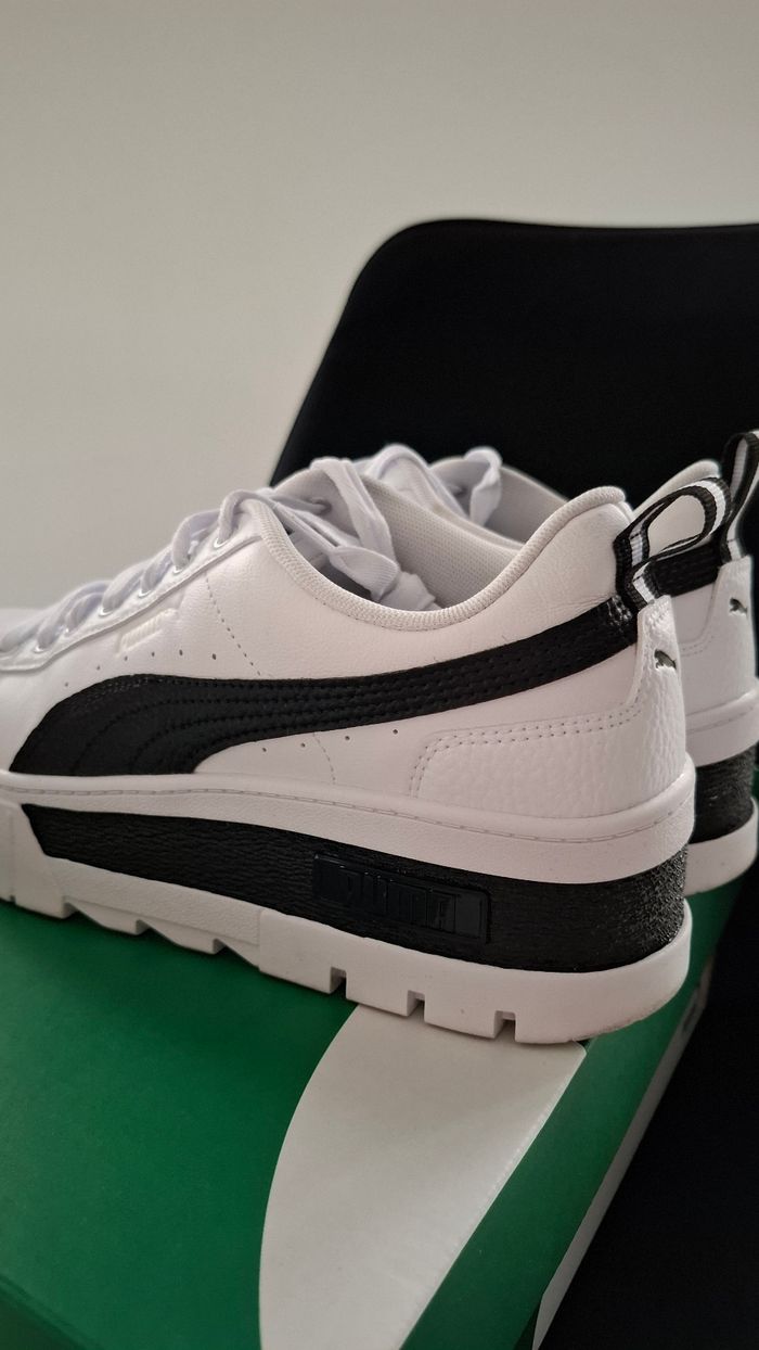 Baskets compensées femme noir blanc puma mode tendance 40.5 - photo numéro 3