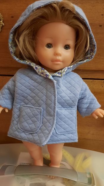 Manteau pour poupee corps souple type ma corolle 36cm