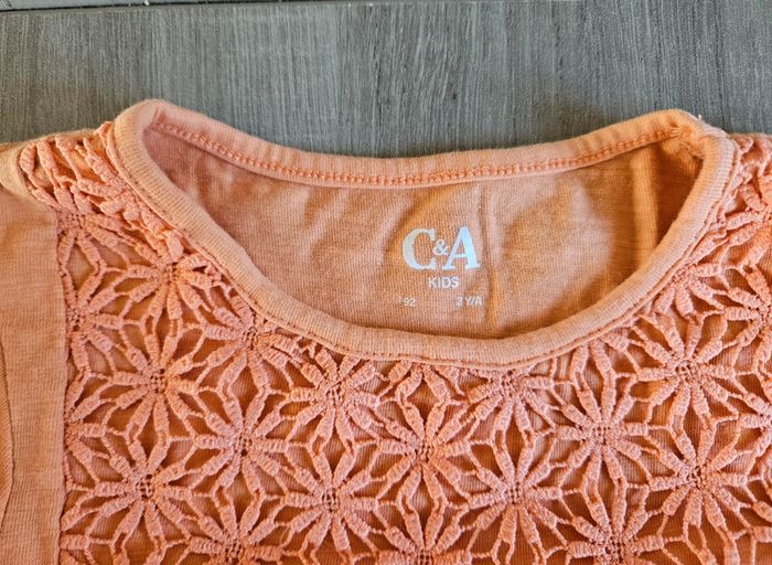 Robe C&A 2 ans 92 cm orange - photo numéro 2