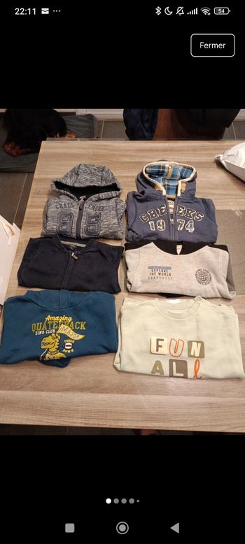 Lot de 6 gilets/pulls 3 ans