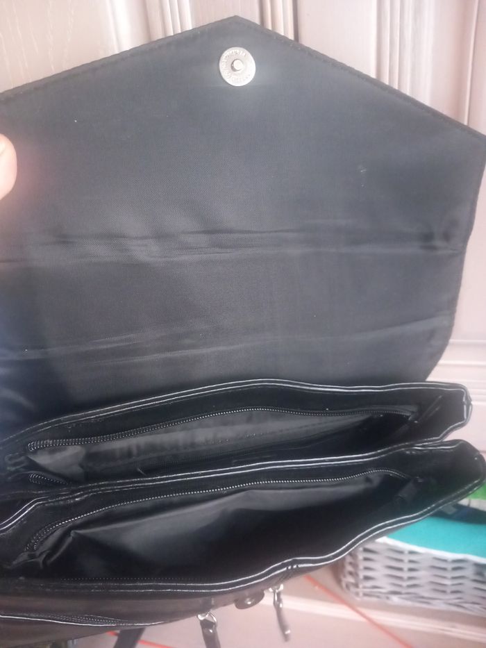 Sac à main noir simili cuir Phoenix - photo numéro 9