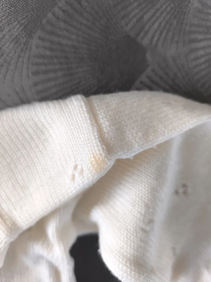 Gilet en laine 1 an perle de rosée - photo numéro 3