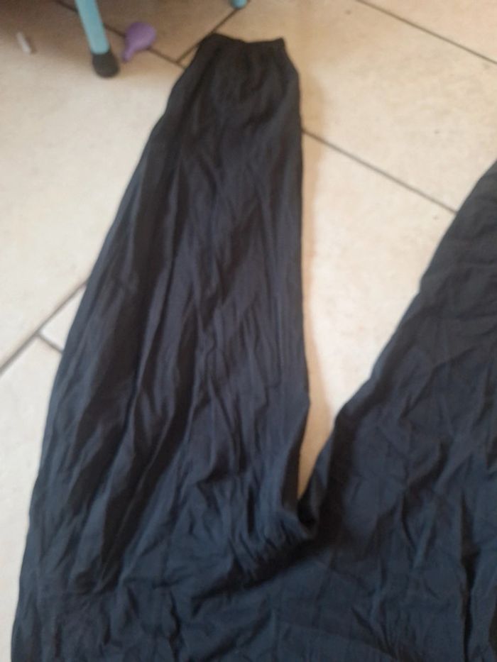 Pantalon toile noir uni - photo numéro 3