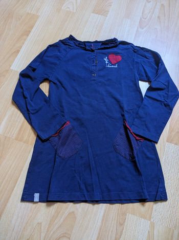 A l'aise Breizh robe bleu marine coton 8 ans