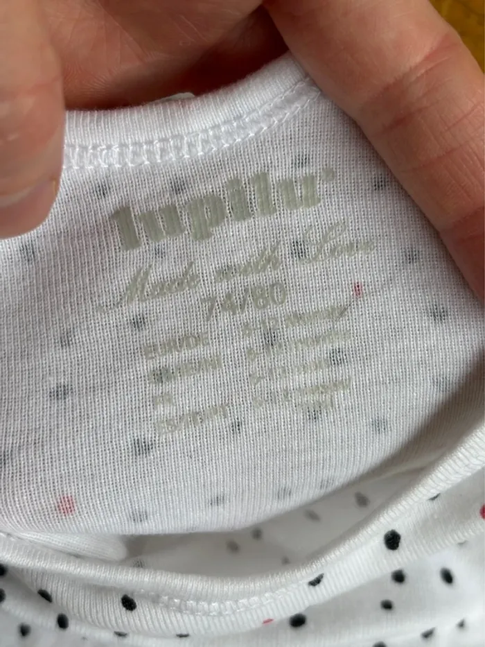 Lot de 2 bodies Lupilu 6-12 mois neufs - photo numéro 7