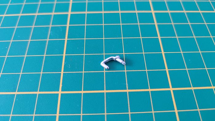 Poignée de porte pièce détachée miniature Porsche 356 B 1961 Burago BBurago 1/18 1/18e 1/18ème #B42 - photo numéro 2