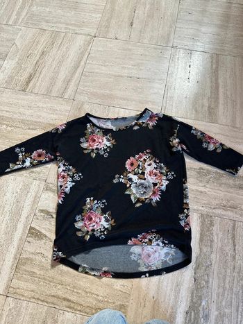 tee shirt femme à fleurs