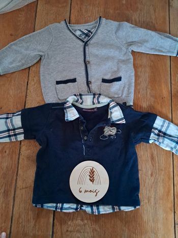 Gilet et haut Sergent Major 6 mois