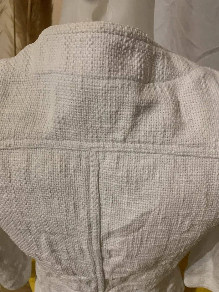 Veste courte Promod blanche 100%coton taille 42 manches3/4 - photo numéro 6