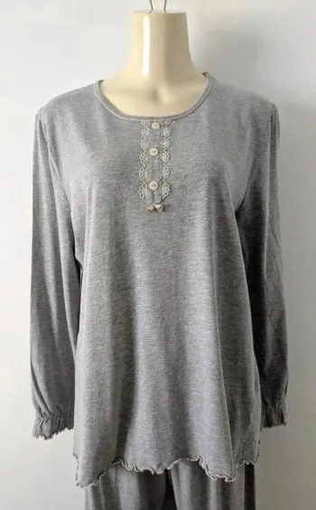 Pyjama grise 100% coton - Peter Hahn - taille 44