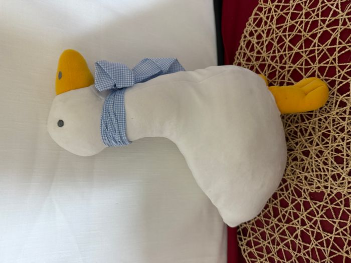Peluche oie blanc jaune et bleu Sucre d'Orge - photo numéro 4