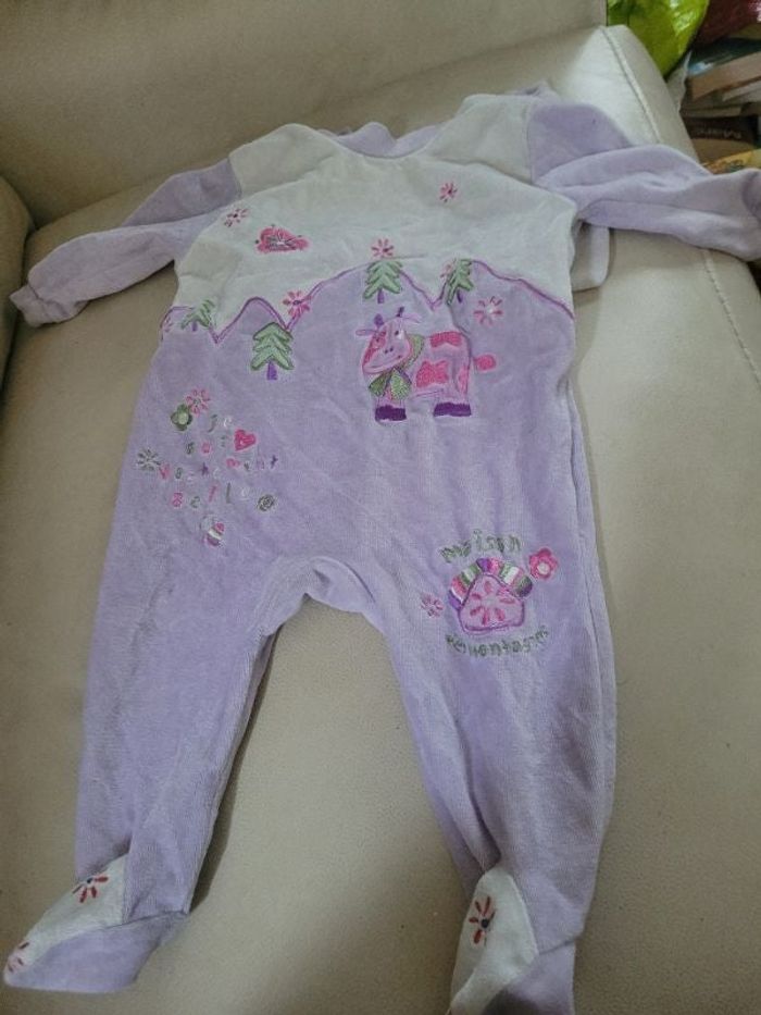 Pyjama velours 6 mois