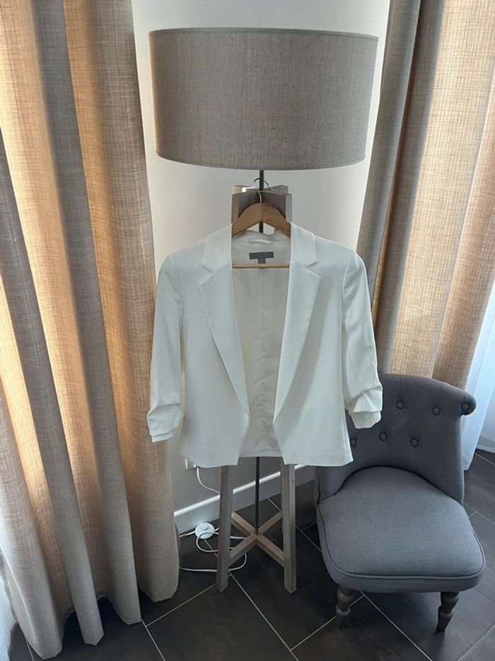 Veste blanc casse H&M femme taille 34