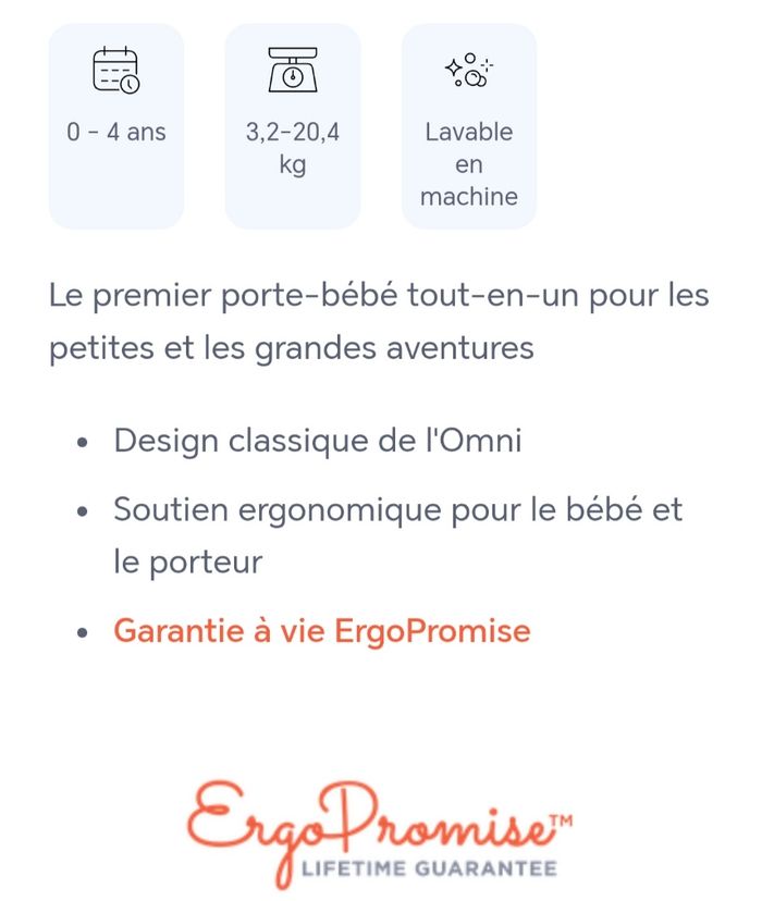 Porte bébé ergobaby - photo numéro 7