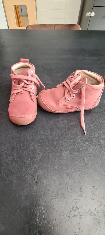 Chaussures fille kickers rose P24