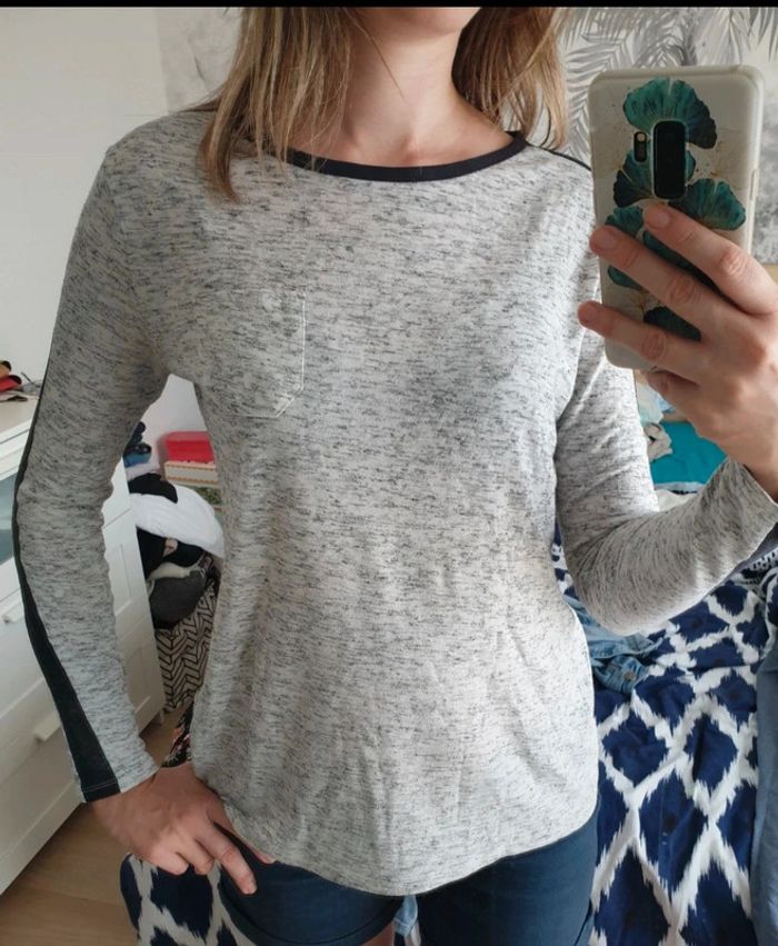 T shirt manches longues zara trafaluc - photo numéro 4