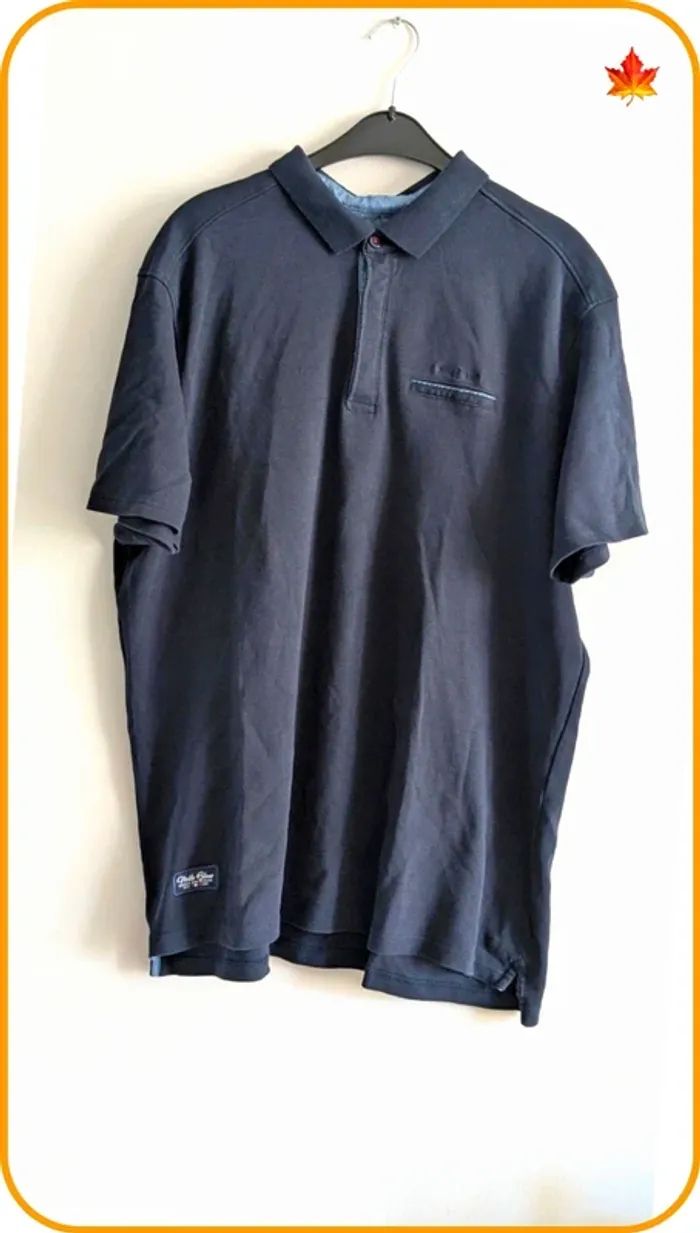 Polo homme Voile Bleu 4XL