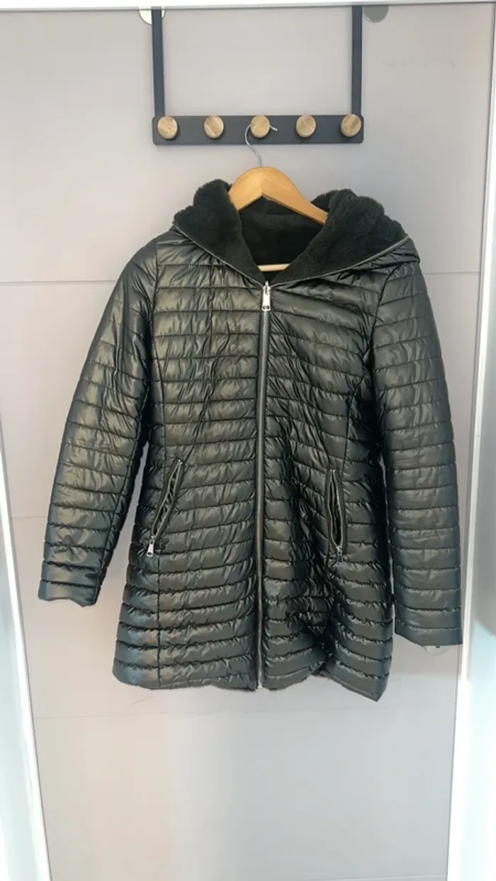 Manteau vert métallisé Hangar 86