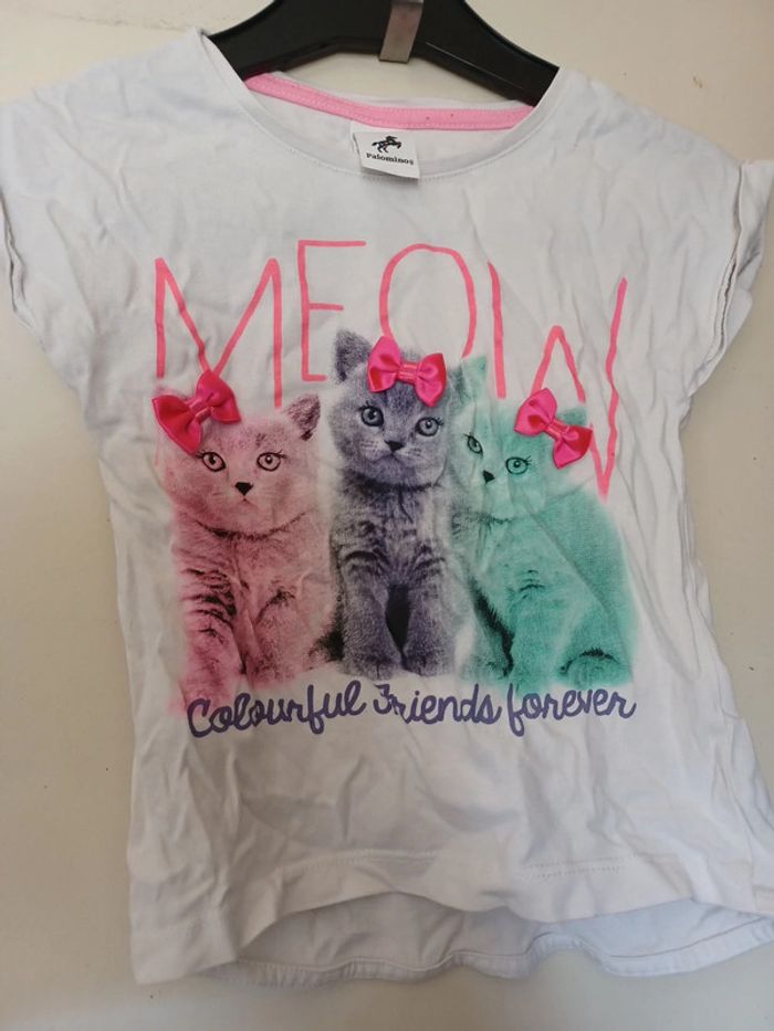 Tee shirt manche courte chat palomino 5 ans - photo numéro 2