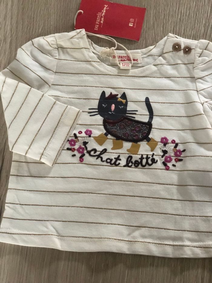 Tee manches longues 3 mois  Du Pareil au Même Neuf