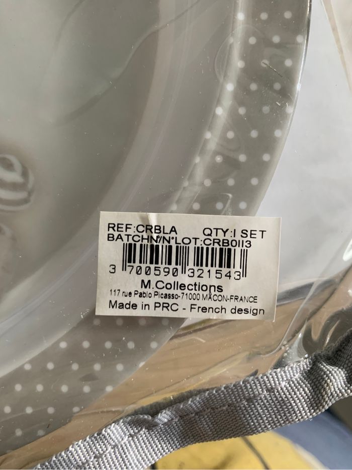 Coffret repas bébé mixte Mathilde M Lapin - photo numéro 3