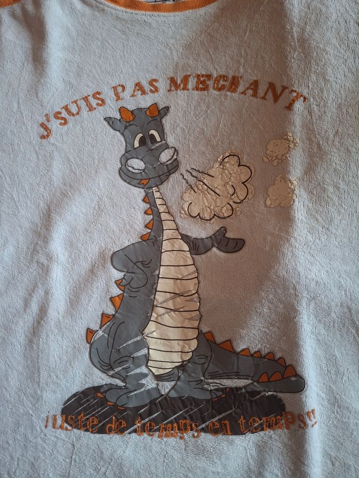 Pyjama marron et crème 12 ans - photo numéro 6