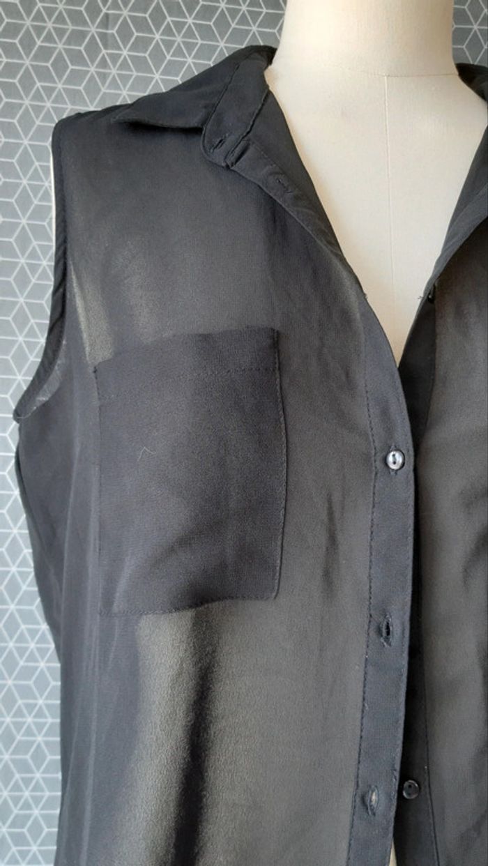 🟡 Chemise transparente taille M. #alexegfemmeM - photo numéro 2