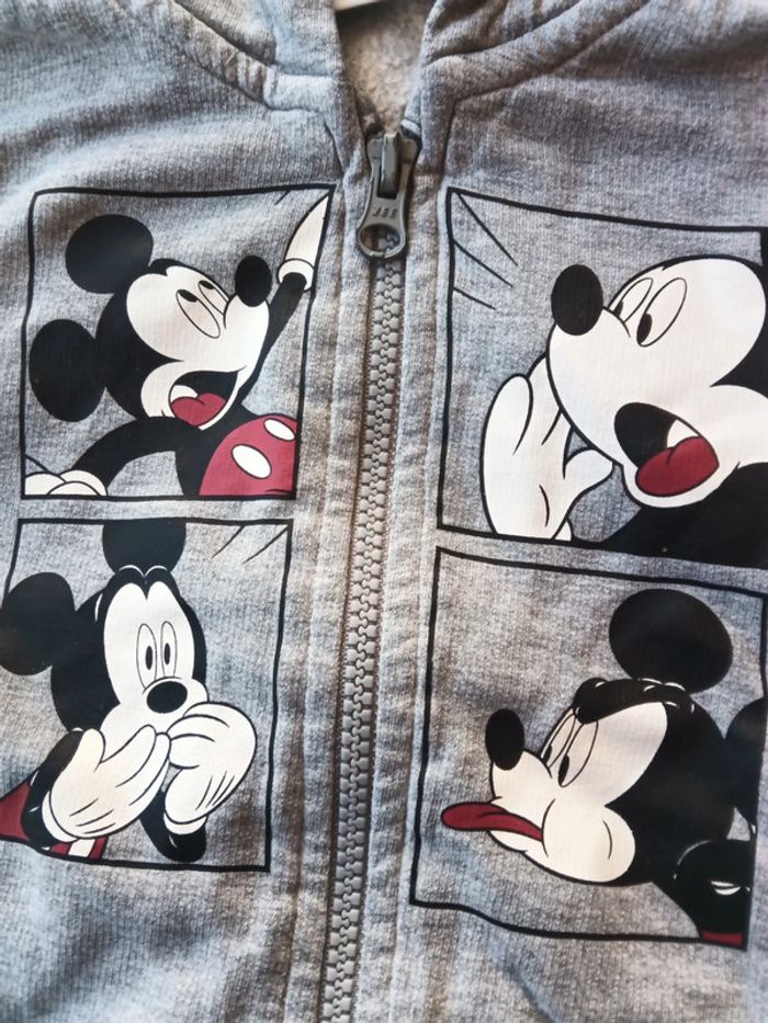 🧒🏻 veste à capuche garçon 2 ans Mickey Mouse - photo numéro 2