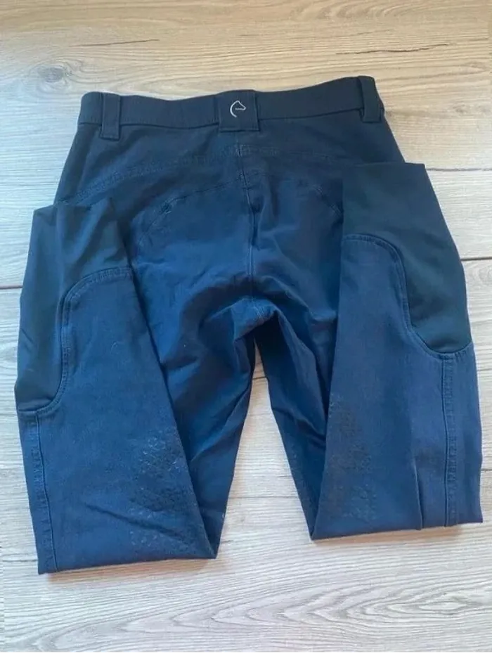 Pantalon Equitheme – Taille 36 – Bleu marine – Très bon état, grip – Tirette HS - photo numéro 3