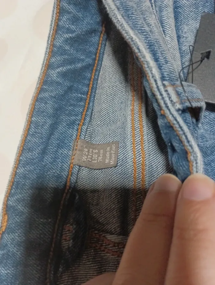 Pantalon jeans  femme Asos taille 38  jeans court coupe légèrement skinny neuf - photo numéro 8