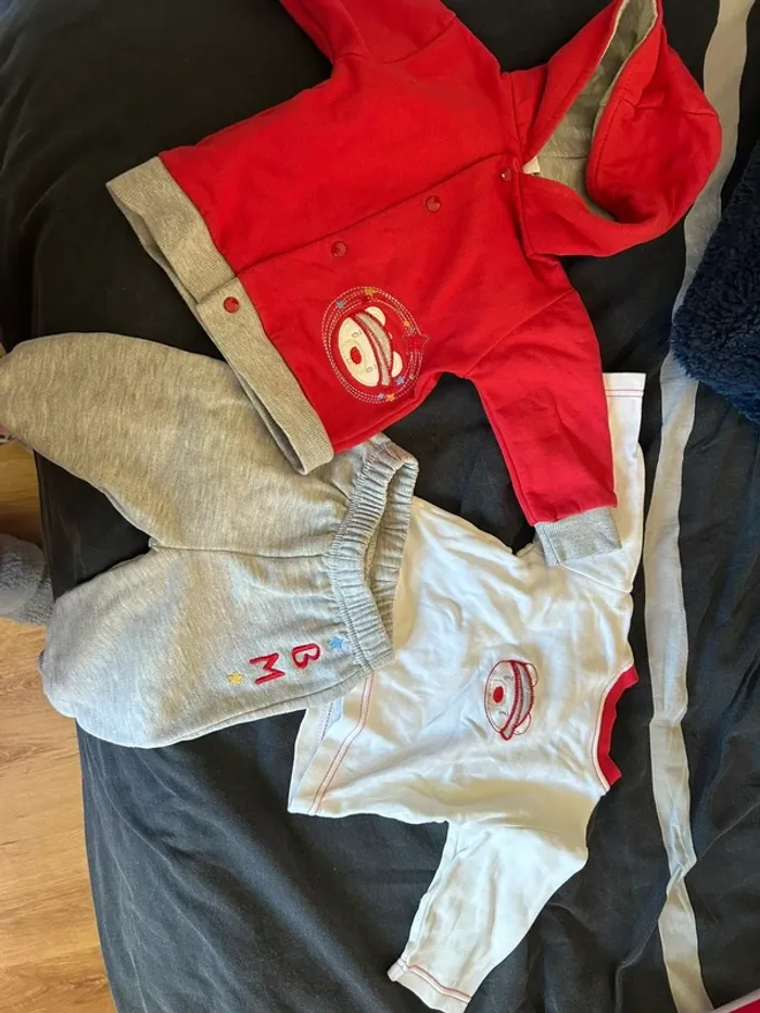 Ensemble 3 pièces bébé garçon 6 mois