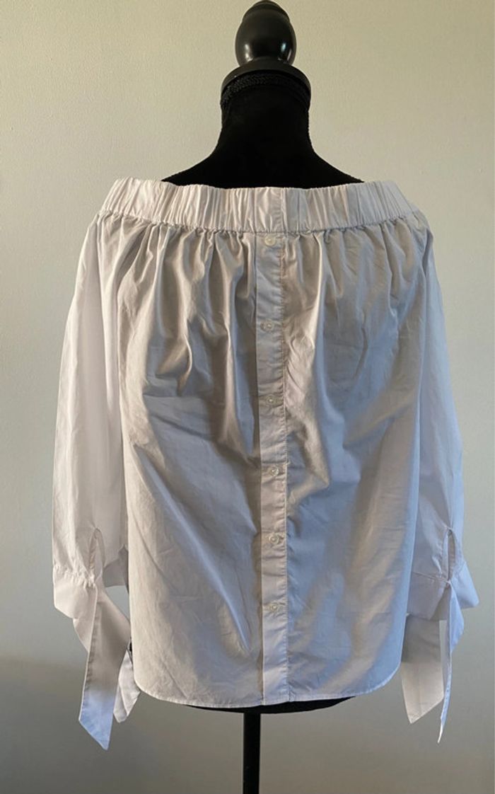 Chemise blouse Mango blanche taille XS épaules dénudées - photo numéro 5