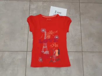 T-shirt manches courtes 8 ans rouge Orchestra
