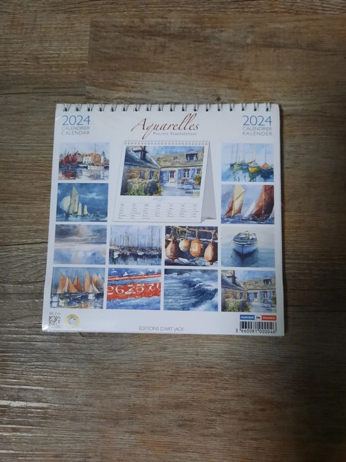 Calendrier 2024 - Aquarelles _ Éditions d'Art Jack - photo numéro 2